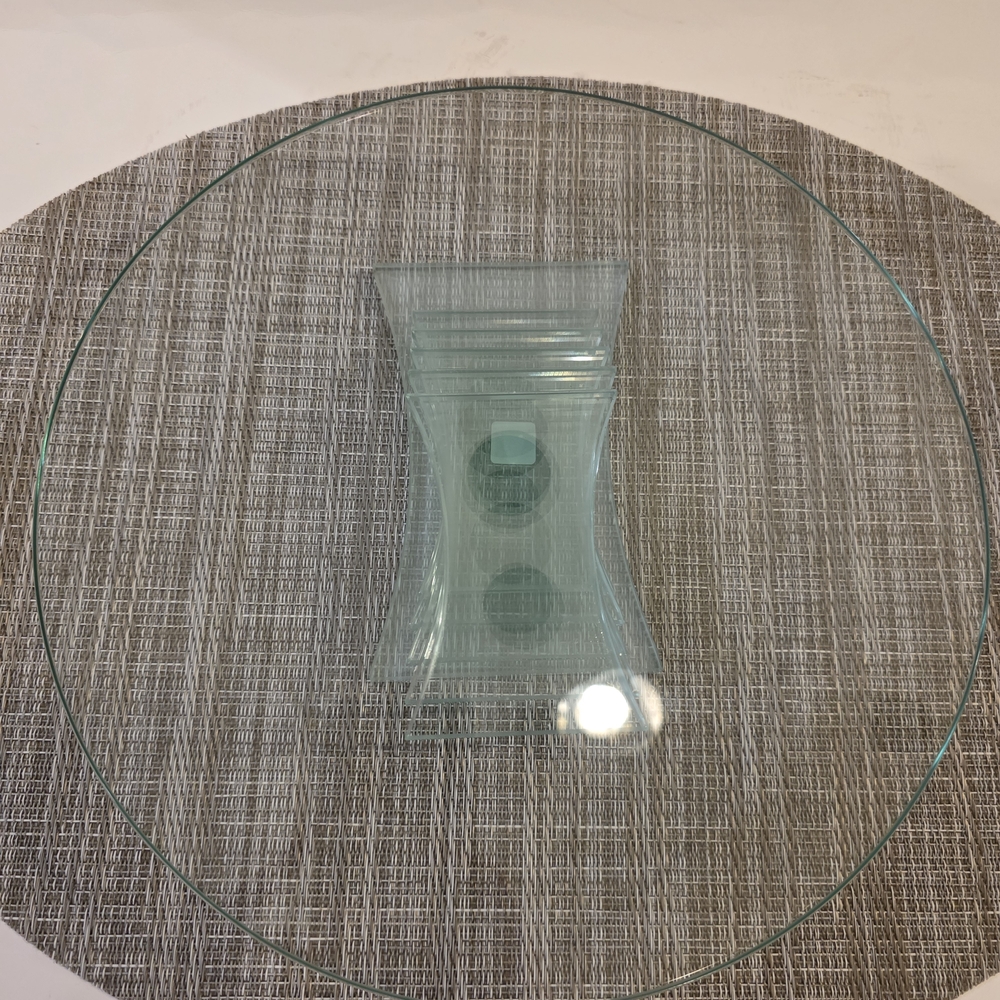 PartyLite Aqua Glass Vase